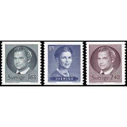 Suecia Sweden 1131/33 1981 Rey Carlos Gustavo XVI y Reina Silvia MNH