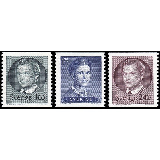 Suecia Sweden 1131/33 1981 Rey Carlos Gustavo XVI y Reina Silvia MNH Suecia Sweden 1131/33 1981 Rey Carlos Gustavo XVI y Reina Silvia MNH
