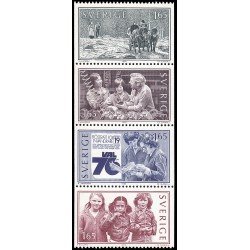 Suecia Sweden 1183/86 1982 Vivir juntos Inmigración y emigración MNH Suecia Sweden 1183/86 1982 Vivir juntos Inmigración y emigración MNH