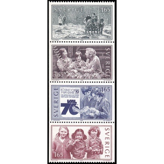 Suecia Sweden 1183/86 1982 Vivir juntos Inmigración y emigración MNH Suecia Sweden 1183/86 1982 Vivir juntos Inmigración y emigración MNH