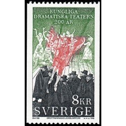 Suecia Sweden 1474 1988 200 aniv. del Teatro Real de arte dramático MNH Suecia Sweden 1474 1988 200 aniv. del Teatro Real de arte dramático MNH