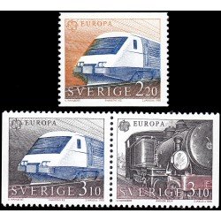 Suecia Sweden 1477/79 1988 Europa Transporte y comunicación MNH Suecia Sweden 1477/79 1988 Europa Transporte y comunicación MNH