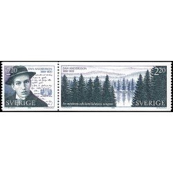 Suecia Sweden 1487/88 1988 Centenario del nacimiento de Dan Andersson poeta y escritor MNH Suecia Sweden 1487/88 1988 Centenario del nacimiento de Dan Andersson poeta y escritor MNH