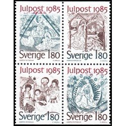 Suecia Sweden 1342/45 19885 Navidad Pinturas medievales MNH Suecia Sweden 1342/45 19885 Navidad Pinturas medievales MNH