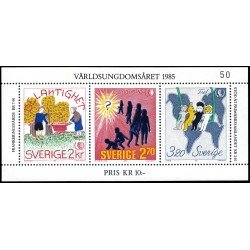 Suecia Sweden HB 13 1985 Año internacional de la juventud MNH Suecia Sweden HB 13 1985 Año internacional de la juventud MNH