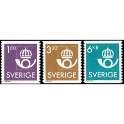 Suecia Sweden 1400/02 1987 Emblema postal MNH Suecia Sweden 1400/02 1987 Emblema postal MNH