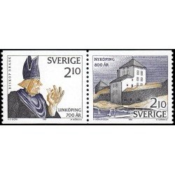 Suecia Sweden 1413a 1987 Aniv de la fundación de las ciudades suecas Linköping y Nyköping MNH Suecia Sweden 1413a 1987 Aniv de la fundación de las ciudades suecas Linköping y Nyköping MNH