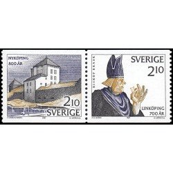 Suecia Sweden 1414a 1987 Aniv de la fundación de las ciudades suecas Linköping y Nyköping MNH Suecia Sweden 1414a 1987 Aniv de la fundación de las ciudades suecas Linköping y Nyköping MNH