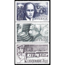 Suecia Sweden 1425/27 1987 Al servicio de la humanidad MNH Suecia Sweden 1425/27 1987 Al servicio de la humanidad MNH