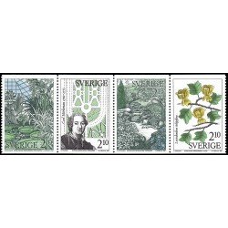 Suecia Sweden 1432/35 1987 Jardines botánicos suecos MNH Suecia Sweden 1432/35 1987 Jardines botánicos suecos MNH