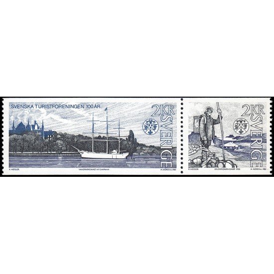 Suecia Sweden 1321a 1985 Centenario de la Federación sueca de turismo MNH