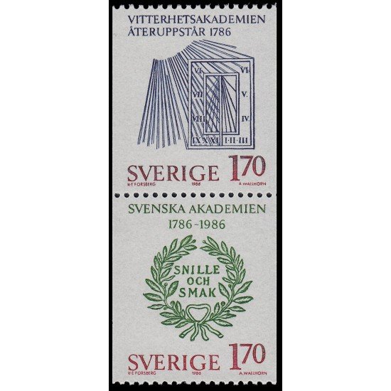 Suecia Sweden 1364a 1986 200 aniv. Academia Bellas Artes sueca MNH Suecia Sweden 1364a 1986 200 aniv. Academia Bellas Artes sueca MNH