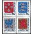 Suecia Sweden 1312/15 1985 Escudos provinciales MNH