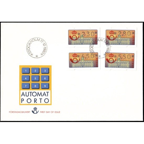Suecia Sweden SPD FDC D2 1992 Sello de Distribuidores Sobre primer día