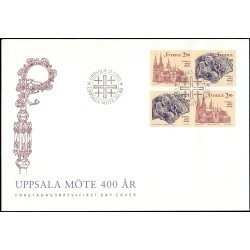 Suecia Sweden SPD FDC 1752/53 1993 400 aniv. del sínodo de Upsala Sobre primer  día