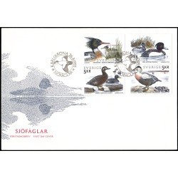 Suecia Sweden SPD FDC 1771/74 1993 Pájaros acuáticos Sobre primer día