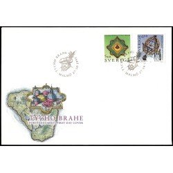 Suecia Sweden SPD FDC 1892/93 1995 Homenaje a Tycho Brahe astrónomo danés Sobre primer día