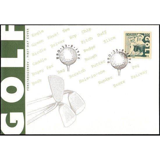 Suecia Sweden SPD FDC 1932 1996 Golf Sobre primer día