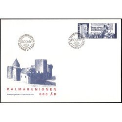 Suecia Sweden SPD FDC 1966 1997 600 aniv. de la Unión de Kalmar Sobre primer día