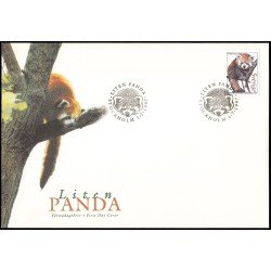 Suecia Sweden SPD FDC 1991 1997 Fauna del arco norte Pequeño panda Sobre primer día