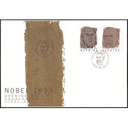 Suecia Sweden  SPD FDC 2123/24 1999 Premios Nobel Emisión conjunta con Bélgica Sobre primer día