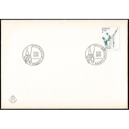 Suecia Sweden SPD FDC 904 1975 Ballet Romeo y Julieta Sobre primer día