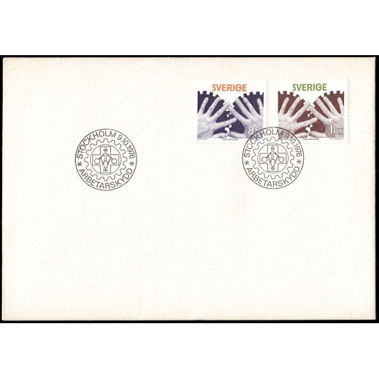 Suecia Sweden SPD FDC 944/45 1976 Protección en el trabajo Sobre primer día Suecia Sweden SPD FDC 944/45 1976 Protección en el trabajo Sobre primer día