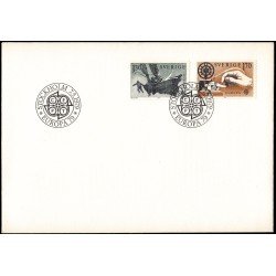 Suecia Sweden SPD FDC 1040/41 1979 C.E.P.T. Historia del Correo Sobre primer día