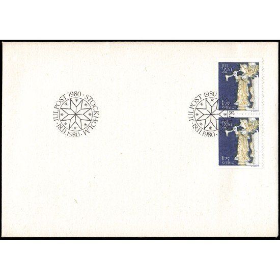 Suecia Sweden SPD FDC 1115a 1980 Navidad Sobre primer día Suecia Sweden SPD FDC 1115a 1980 Navidad Sobre primer día