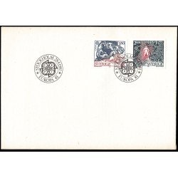Suecia Sweden SPD FDC 1123/24 1981 Europa Folklore Sobre primer día Suecia Sweden SPD FDC 1123/24 1981 Europa Folklore Sobre primer día