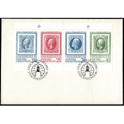 Suecia Sweden SPD FDC 1221/24 1983 Estocolmomanía 86 Exposición filatélica internacional Sobre primer día