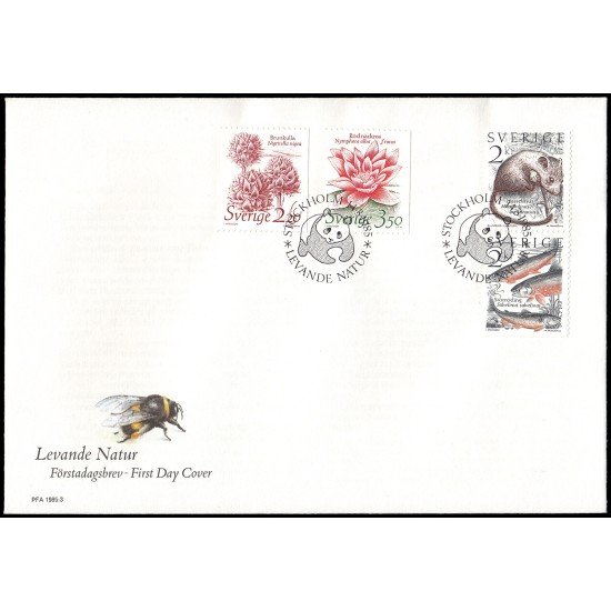 Suecia Sweden SPD FDC 1304a/07 1985 Naturaleza viva Sobre primer día Suecia Sweden SPD FDC 1304a/07 1985 Naturaleza viva Sobre primer día