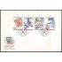 Suecia Sweden SPD FDC 1357/60 1986 Estocolmomanía 86 Exposición filatélica internacional Sobre primer día
