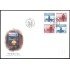 Suecia Sweden SPD FDC  2392/93 2004 Pescadores en barca Faro puesta de sol Sobre primer día 