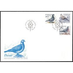 Suecia Sweden SPD FDC 2394/96 2004 Fauna Pájaros Palomas Sobre primer día Suecia Sweden SPD FDC 2394/96 2004 Fauna Pájaros Palomas Sobre primer día