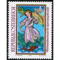 DEP3/FAU4/S Österreich Austria  Nº 1412  1978 Campeonatos del mundo de pesca deportiva Lujo