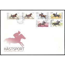 Suecia Sweden SPD FDC 2818/22 2011 Deportes ecuestres Sobre primer día