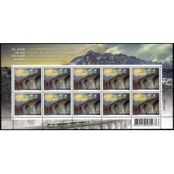 Suiza Switzerland 2206 20013 Transporte Centenario del ferrocarril de Lotschberg minihojita MNH Suiza Switzerland 2206 20013 Transporte Centenario del ferrocarril de Lotschberg minihojita MNH