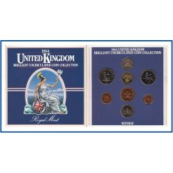 Gran Bretaña United Kingdom 1984 Cartera Oficial Brilliant Uncirculated