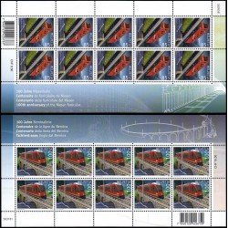 Suiza Switzerland 2077/78 2010 Centenario del ferrocarril minihojita MNH Suiza Switzerland 2077/78 2010 Centenario del ferrocarril minihojita MNH