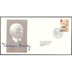 Gran Bretaña 1468 1990 SPD FDC Aniversario del nacimiento de Thomas Hardy Philatelic Bureau Sobre primer día