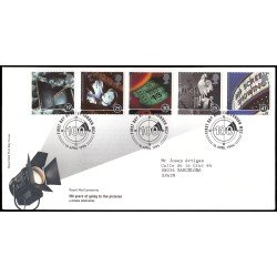 Gran Bretaña 1866/70 1996 SPD FDC Centenario del cine London  Sobre primer día