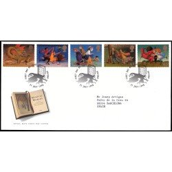 Gran Bretaña 2047/51 1998 SPD FDC Mundos mágicos Oxford Sobre primer día