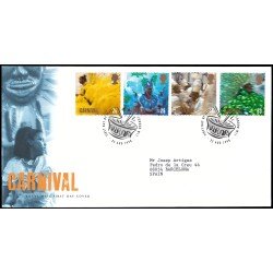 Gran Bretaña 2052/55 1998 SPD FDC Europa Festivales nacionales Carnavales London Sobre primer día