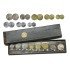 Marruecos serie de 8 monedas en estuche oficial  AH 1370-1384 1951-1965 Paris