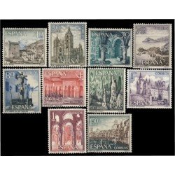 España Spain 1541/50 1964 Serie turísica Paisajes y Monumentos MNH