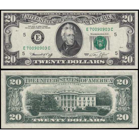 Billete Estados Unidos 20$ 1974 Billete Estados Unidos 20$ 1974