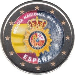 España 2024 2 € euros conmemorativos Color 1 Policía Nacional España 2024 2 € euros conmemorativos Color 1 Policía Nacional