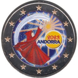Andorra 2023 2 euros € conmemorativos Color Festes del Foc