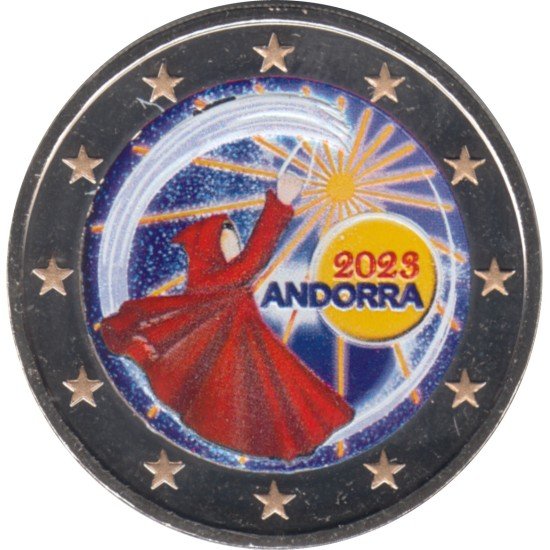 Andorra 2023 2 euros € conmemorativos Color Festes del Foc